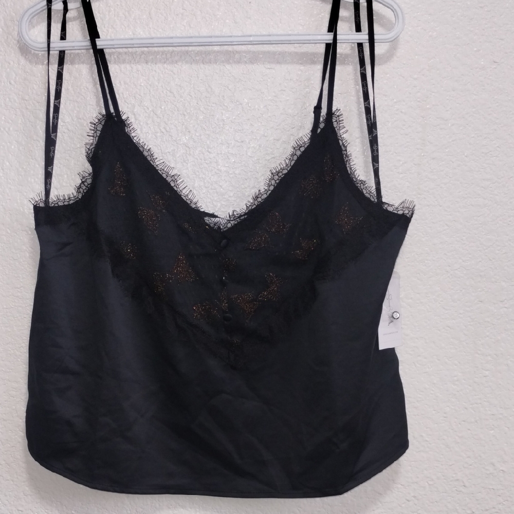 Jessica Simpson Black Lace Detail Top